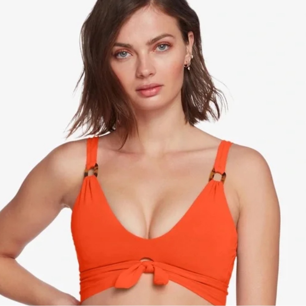 Robin Piccone Hailey Solar Bikini Top Orange